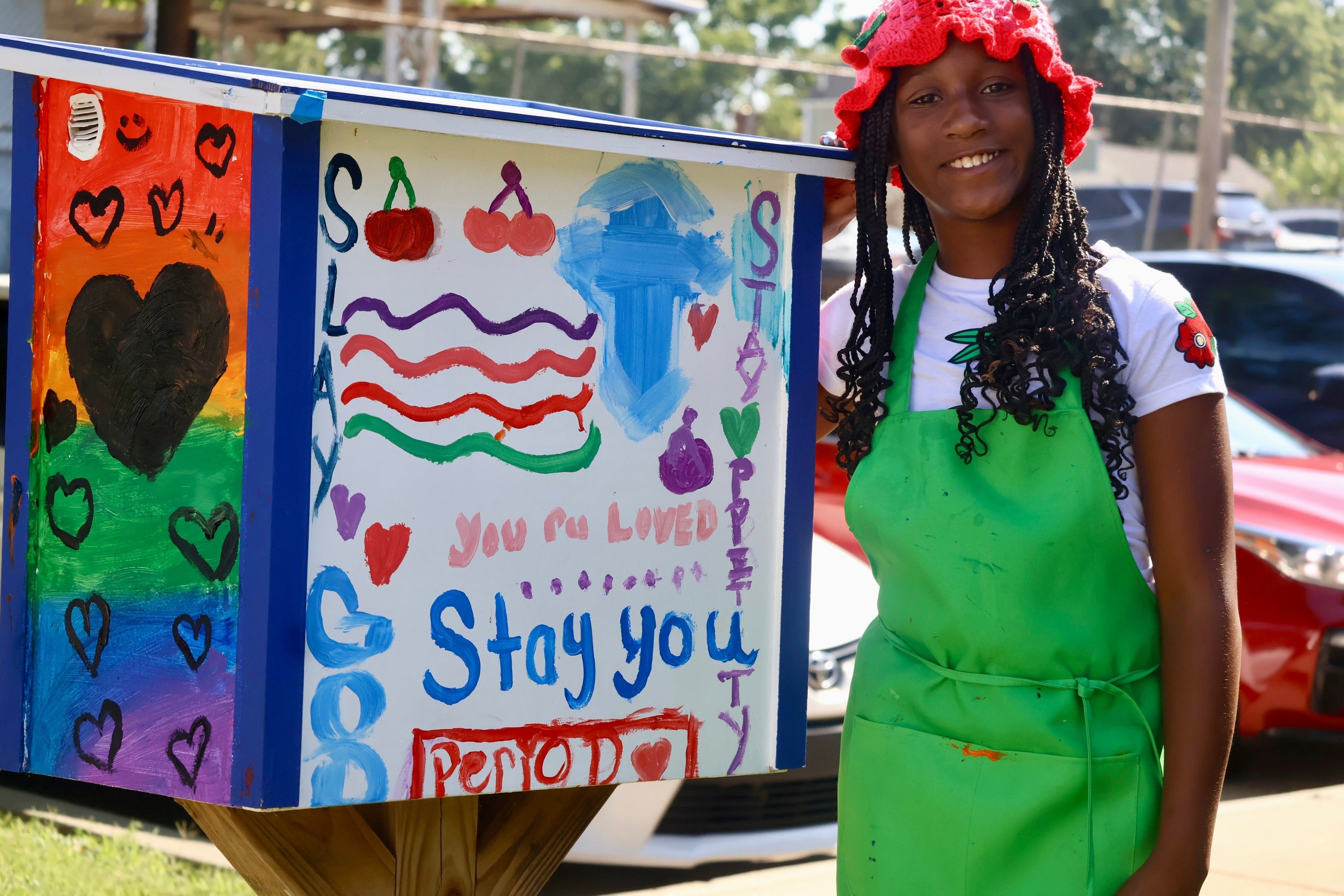 Period Pod, similar to Free Little Libraries