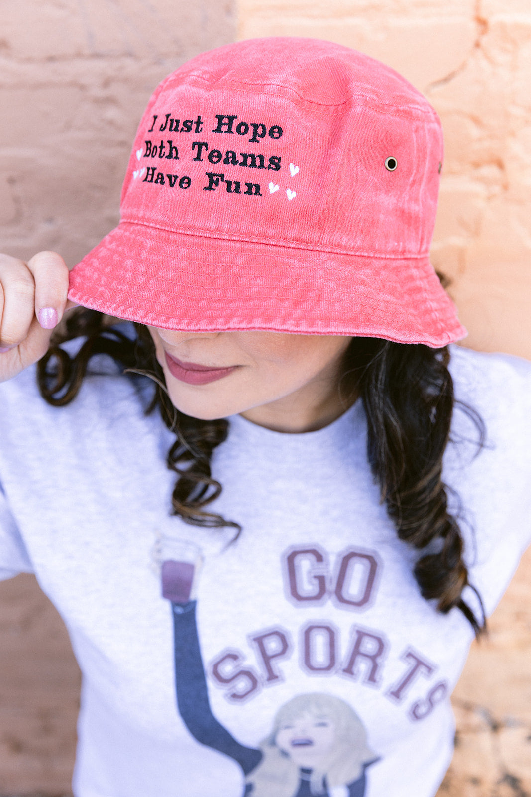Bucket Hat - Both Teams Have Fun (Red)