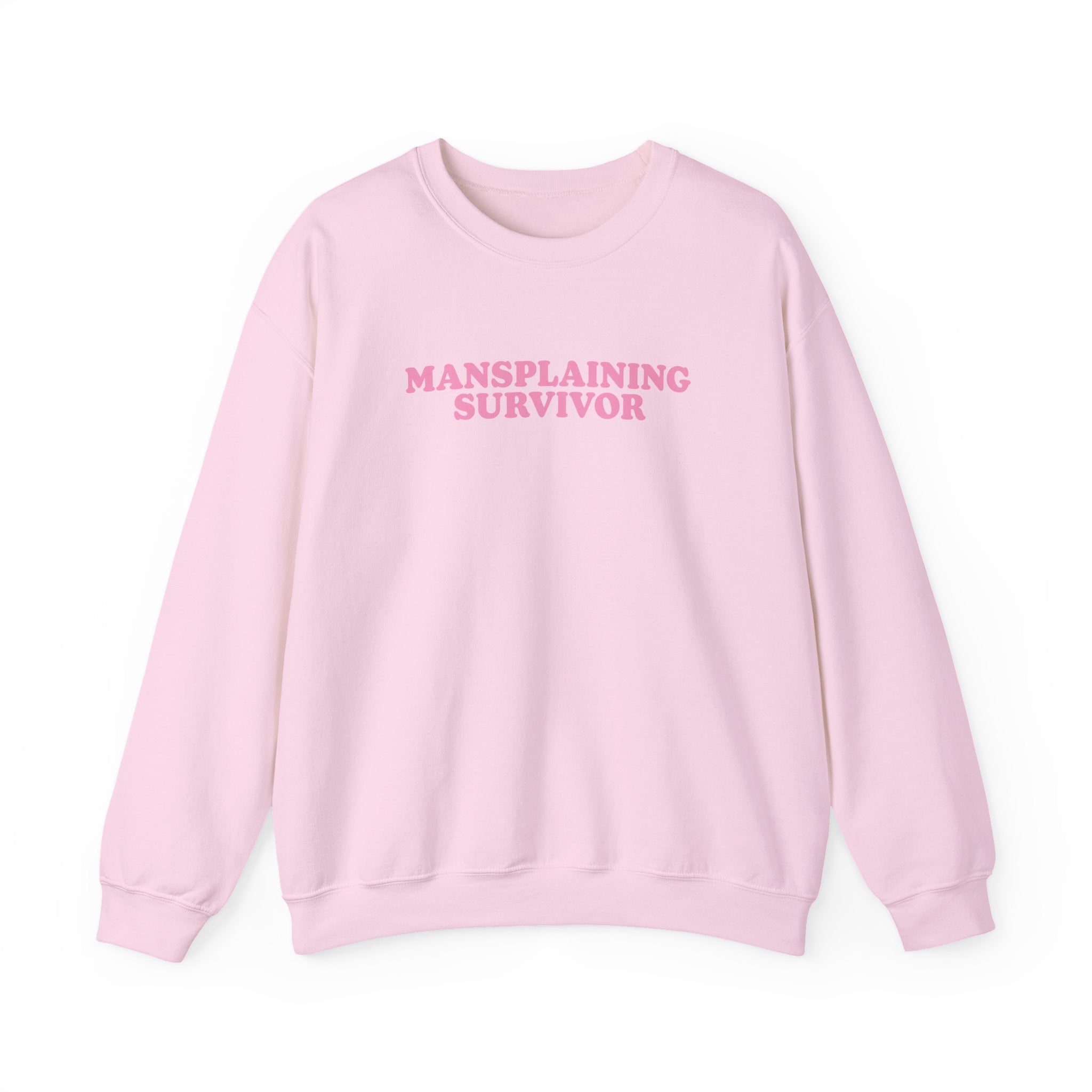 Sweatshirt - Mansplaining Survivor (Pink)