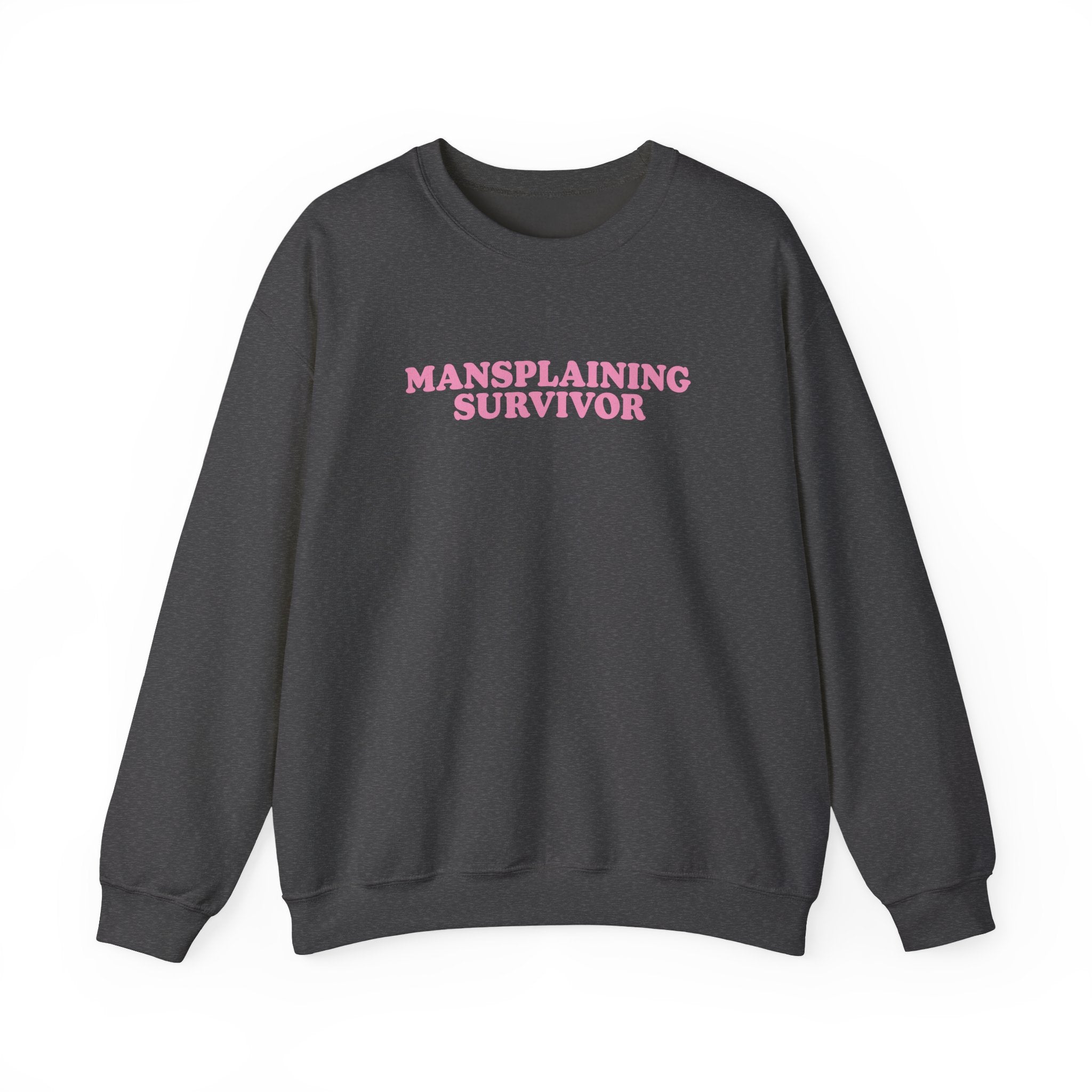 Sweatshirt - Mansplaining Survivor (Pink)