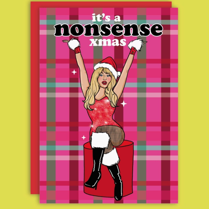 Card - No Nonsense Xmas Sabrina Carpenter
