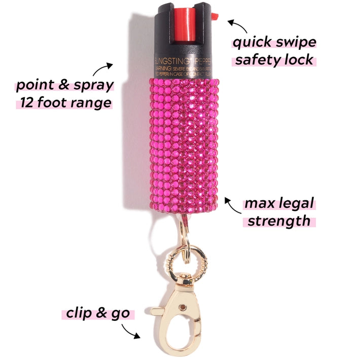 Pepper Spray - Pink Rhinestone