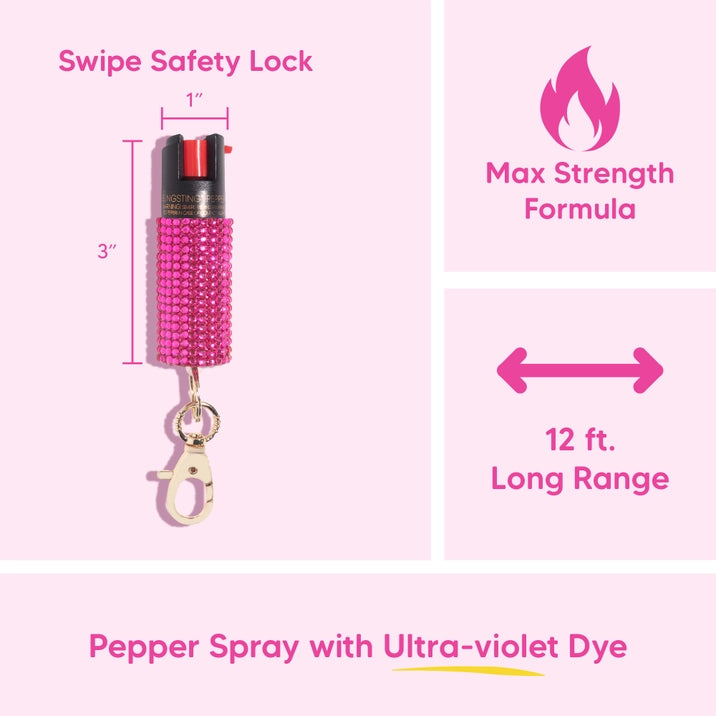 Pepper Spray - Pink Rhinestone