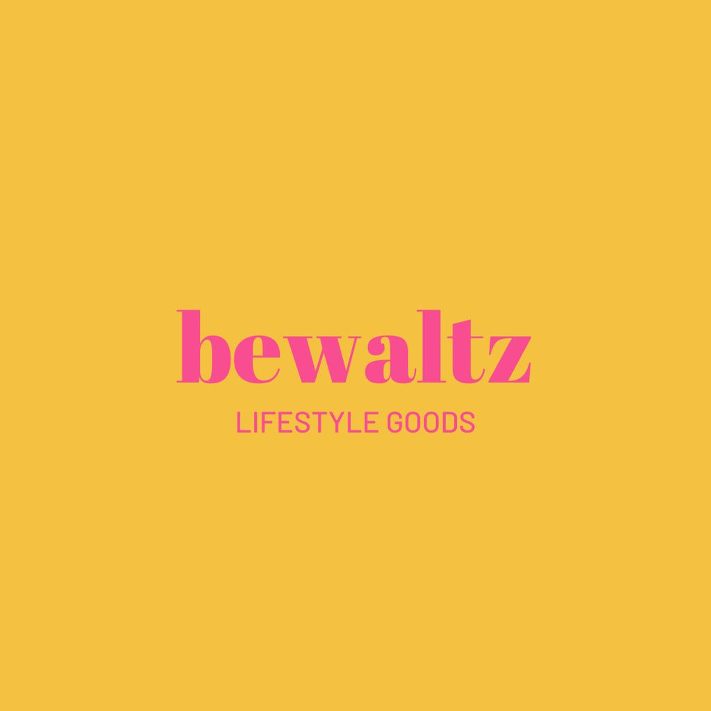 Text graphic that says brand name "Bewaltz" and "iifestyle goods".