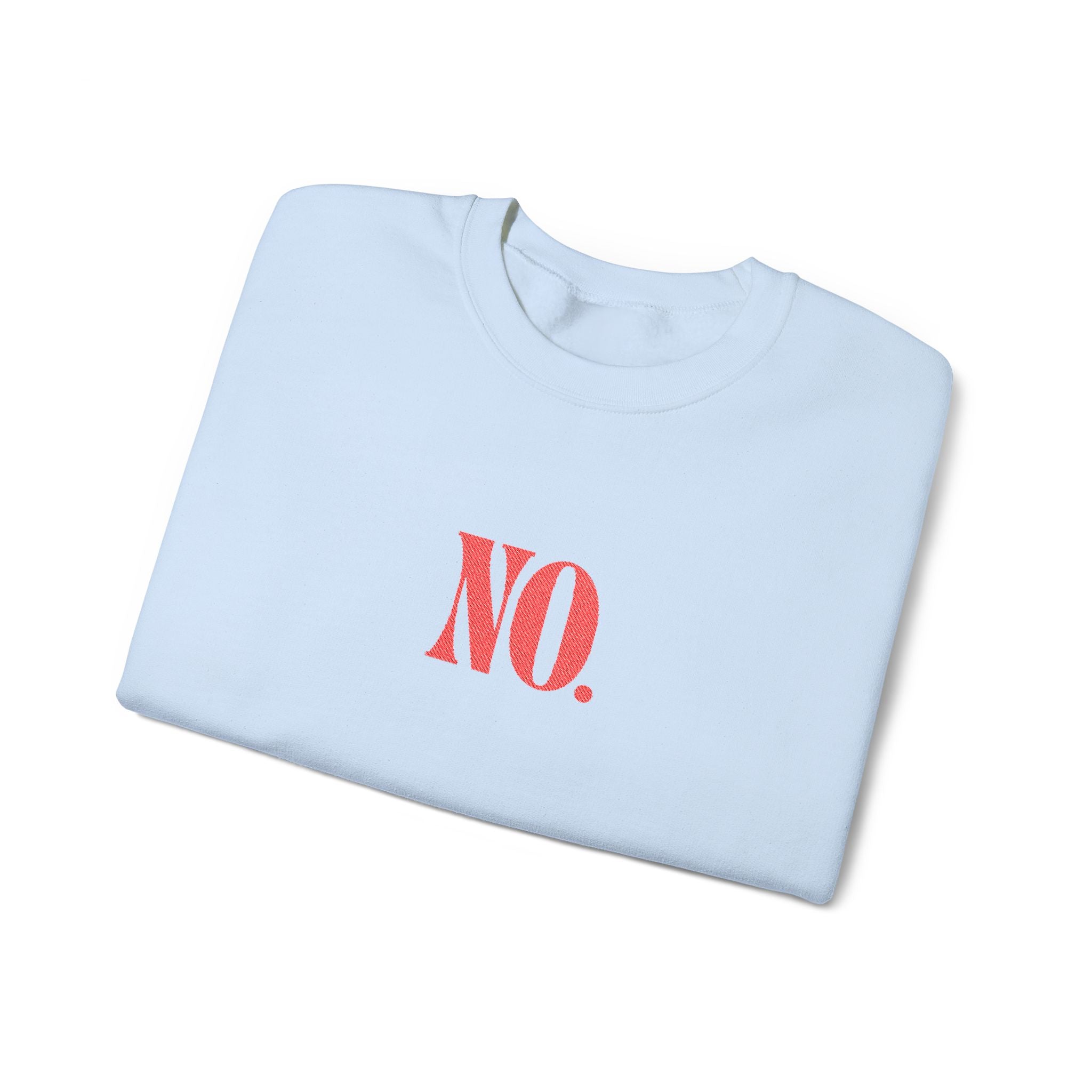 Sweatshirt - NO. (Embroidered Red)