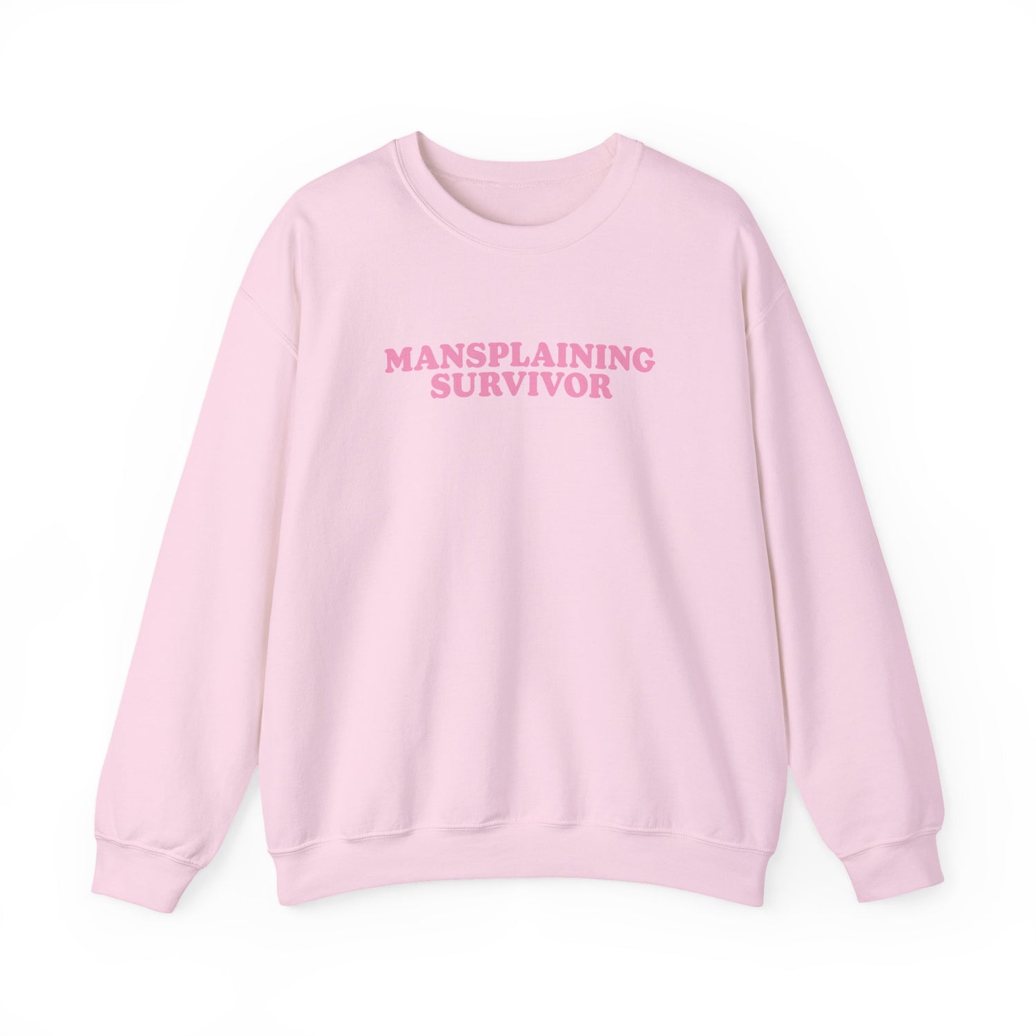 Sweatshirt - Mansplaining Survivor (Pink)