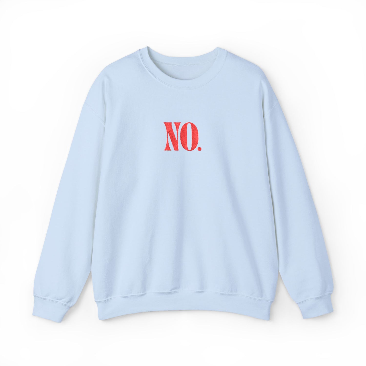 Sweatshirt - NO. (Embroidered Red)