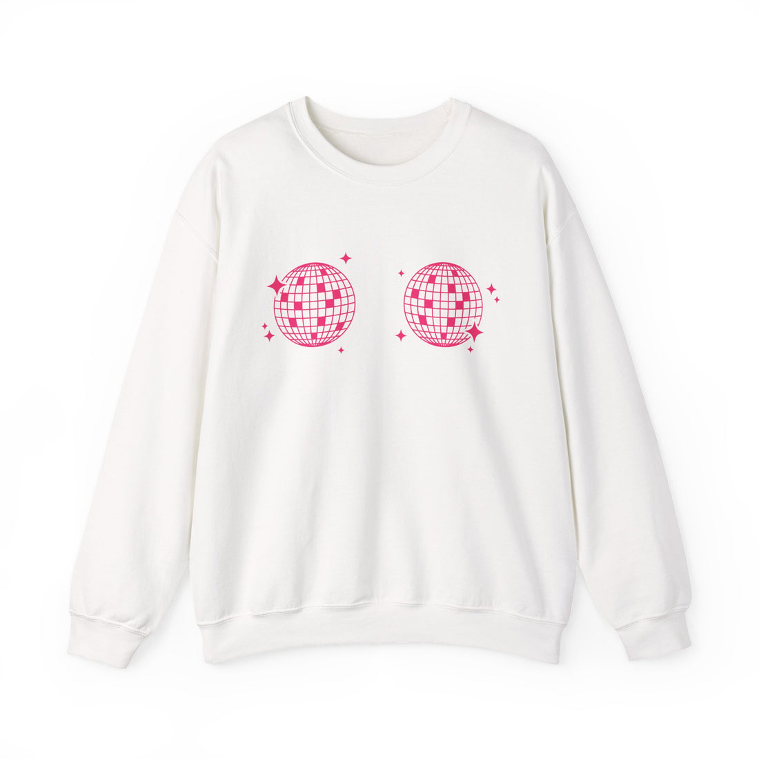 Sweatshirt - Disco Boobs (Dark Pink)