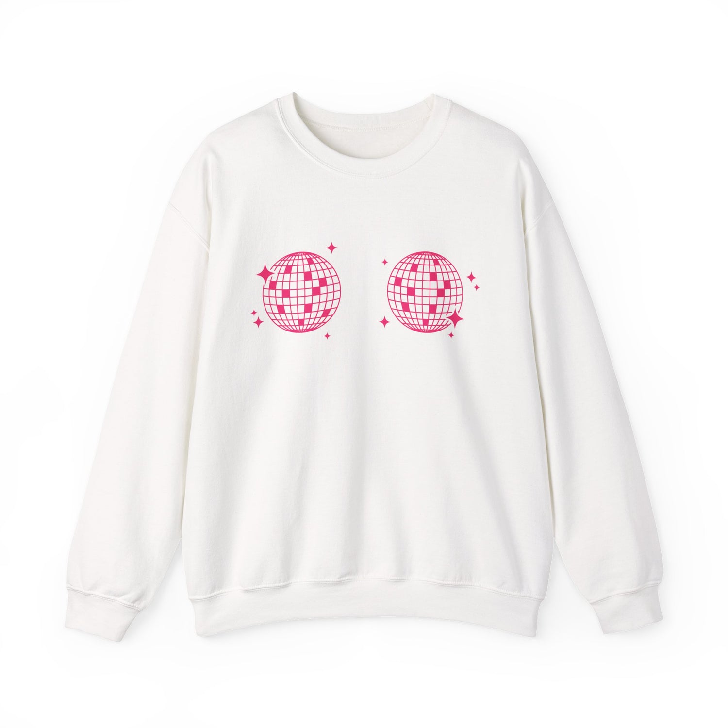 Sweatshirt - Disco Boobs (Dark Pink)