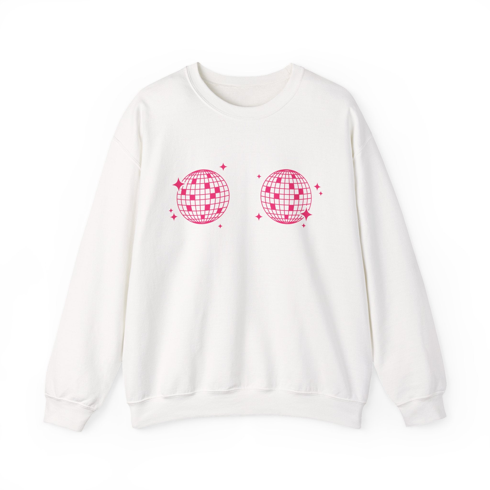 Sweatshirt - Disco Boobs (Dark Pink)