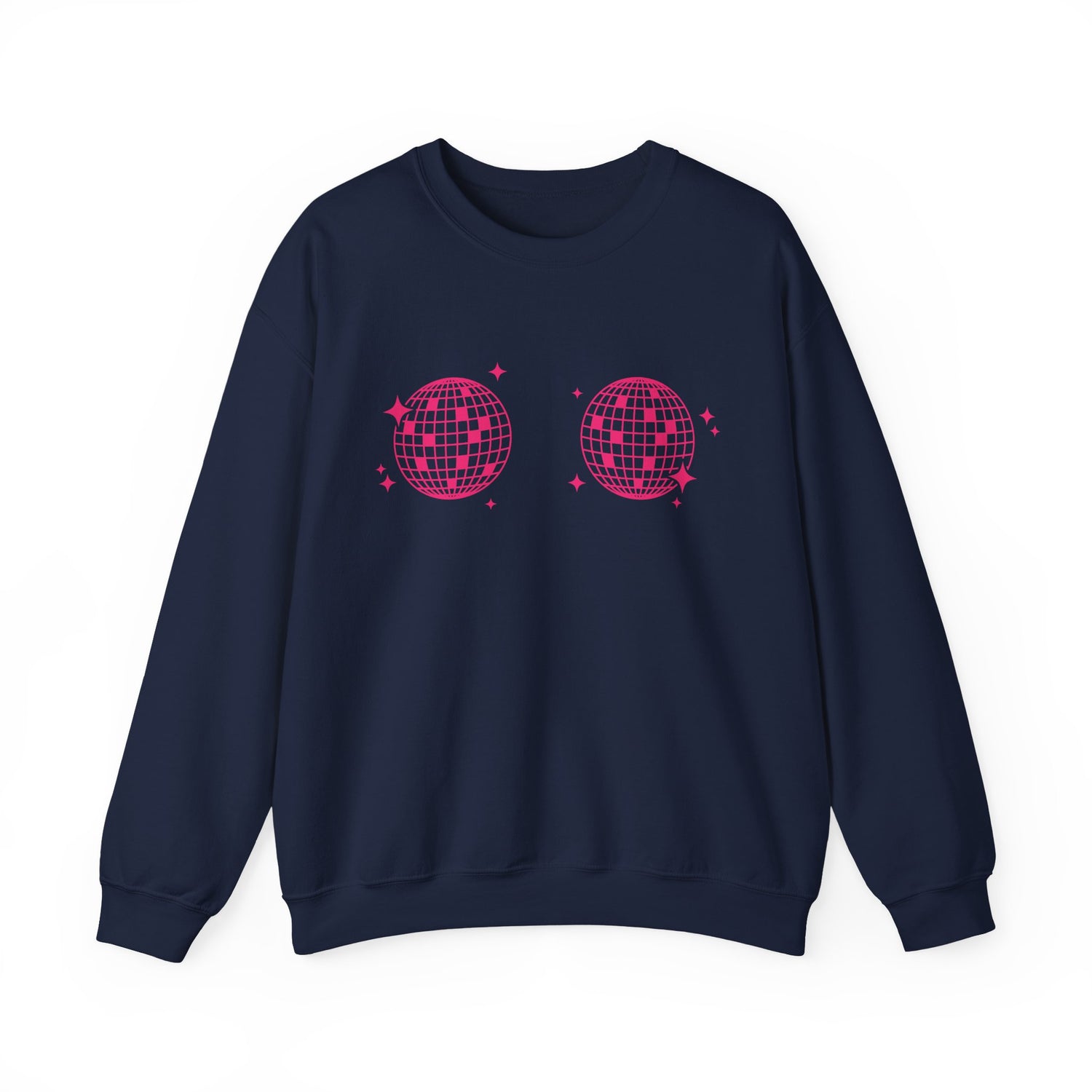 Sweatshirt - Disco Boobs (Dark Pink)