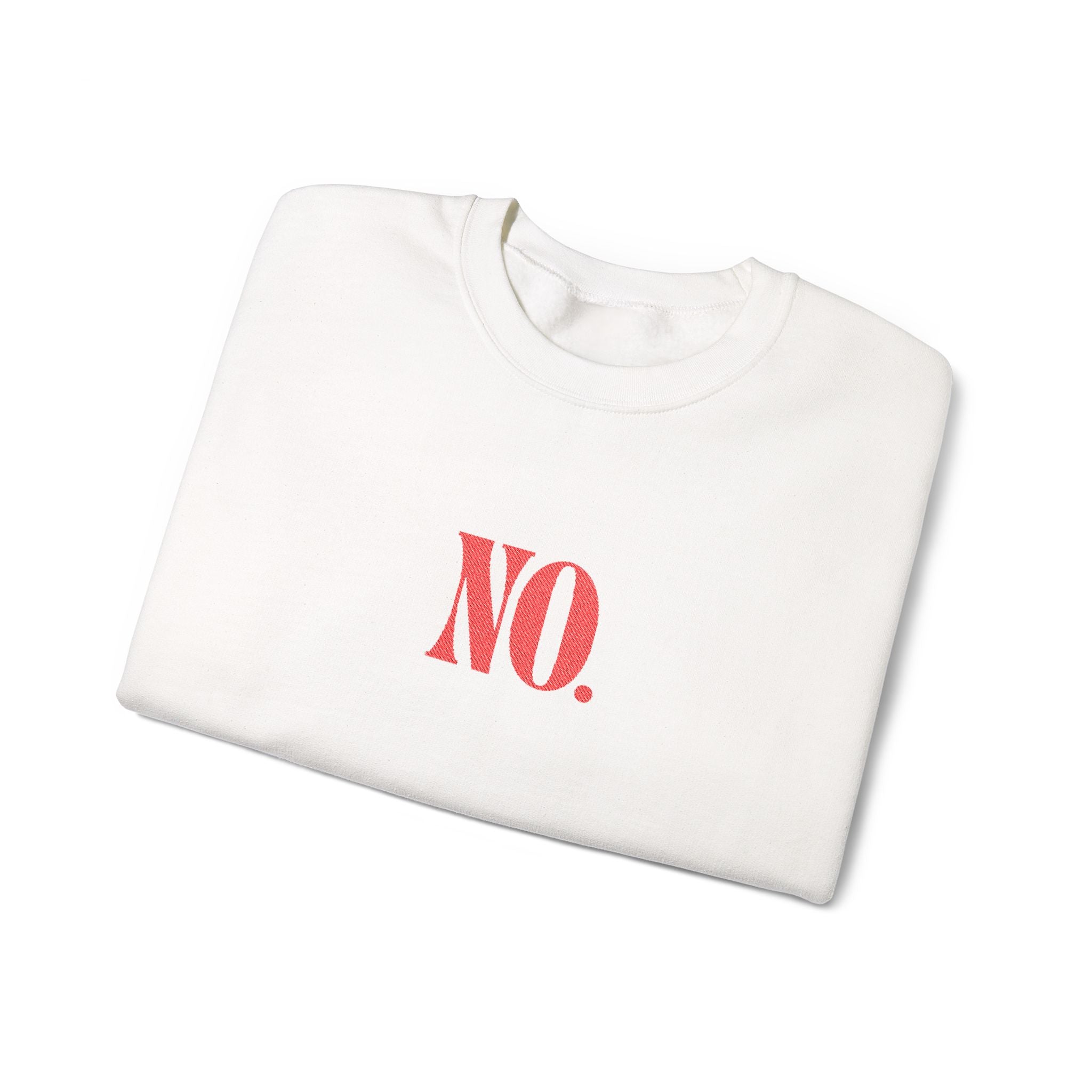 Sweatshirt - NO. (Embroidered Red)