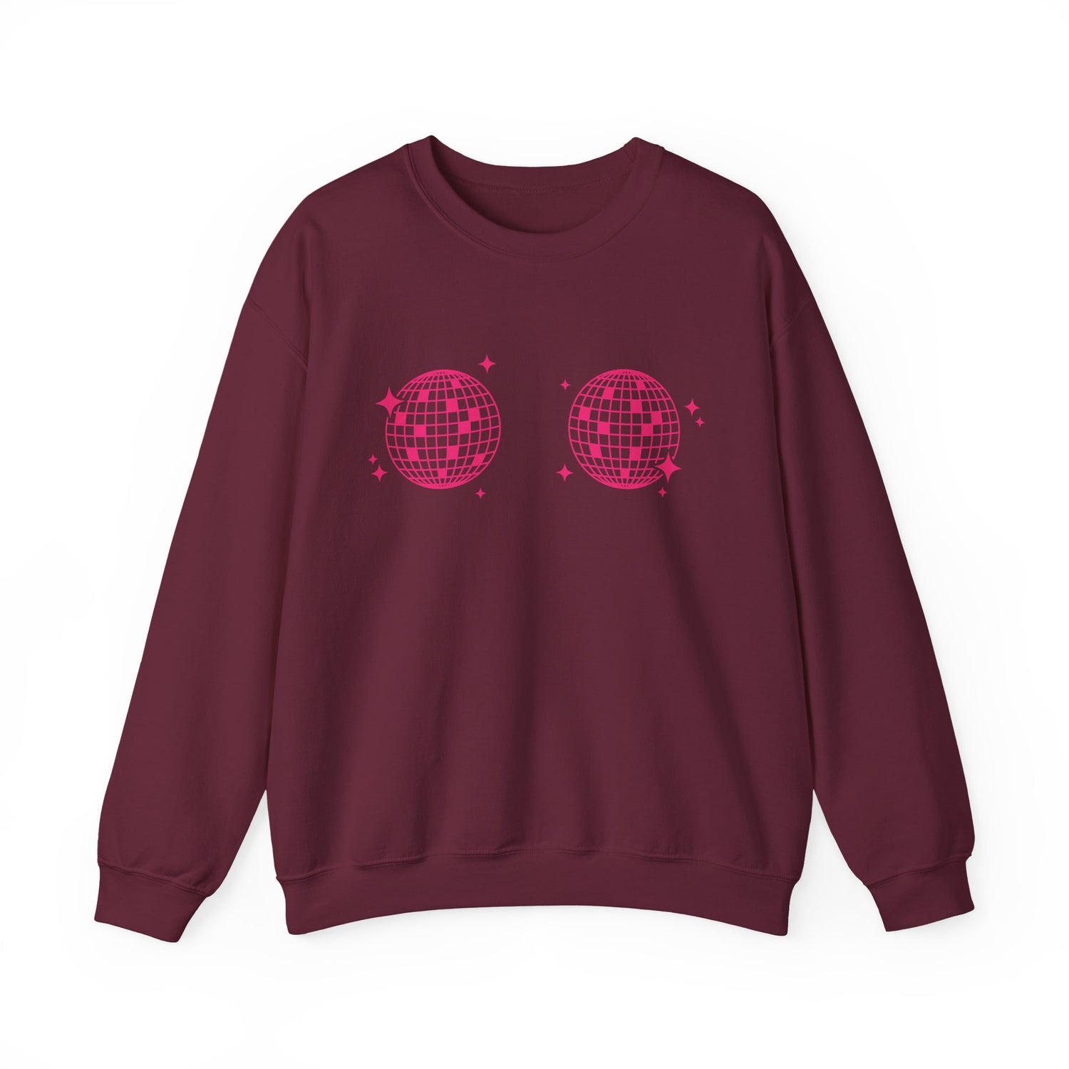 Sweatshirt - Disco Boobs (Dark Pink)