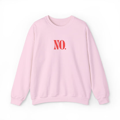 Sweatshirt - NO. (Embroidered Red)