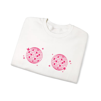 Sweatshirt - Disco Boobs (Dark Pink)