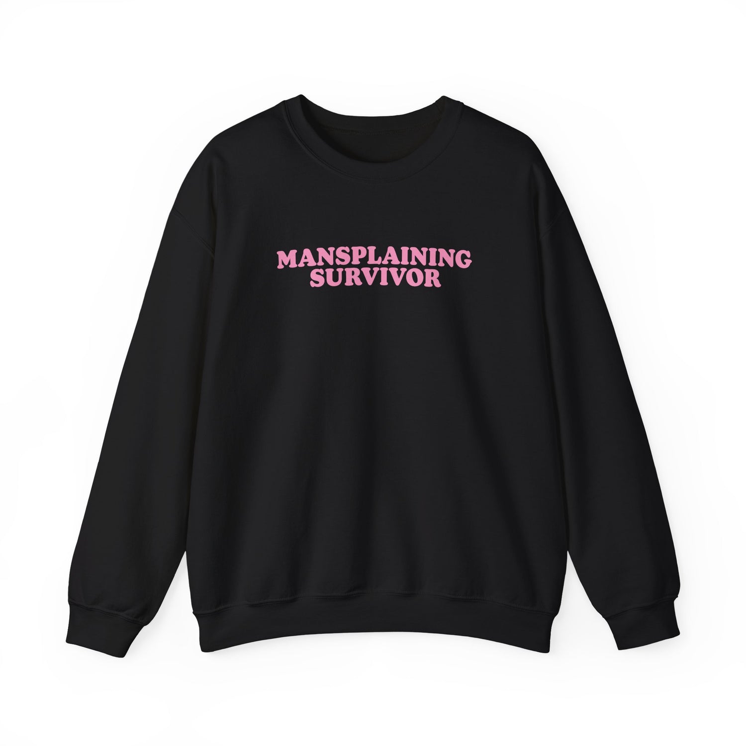 Sweatshirt - Mansplaining Survivor (Pink)