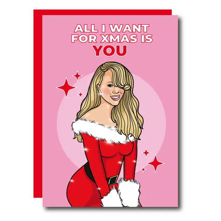Card - All I Want For Xmas Is You Mariah Carey