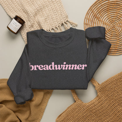 Sweatshirt - Breadwinner (Light Pink)