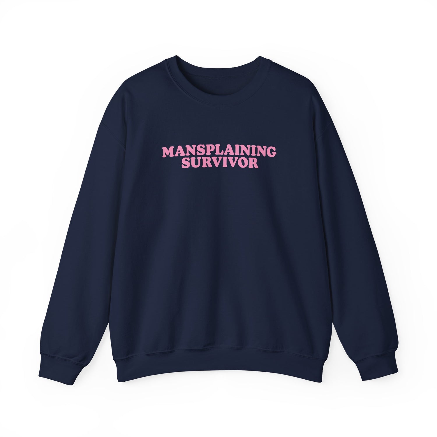 Sweatshirt - Mansplaining Survivor (Pink)