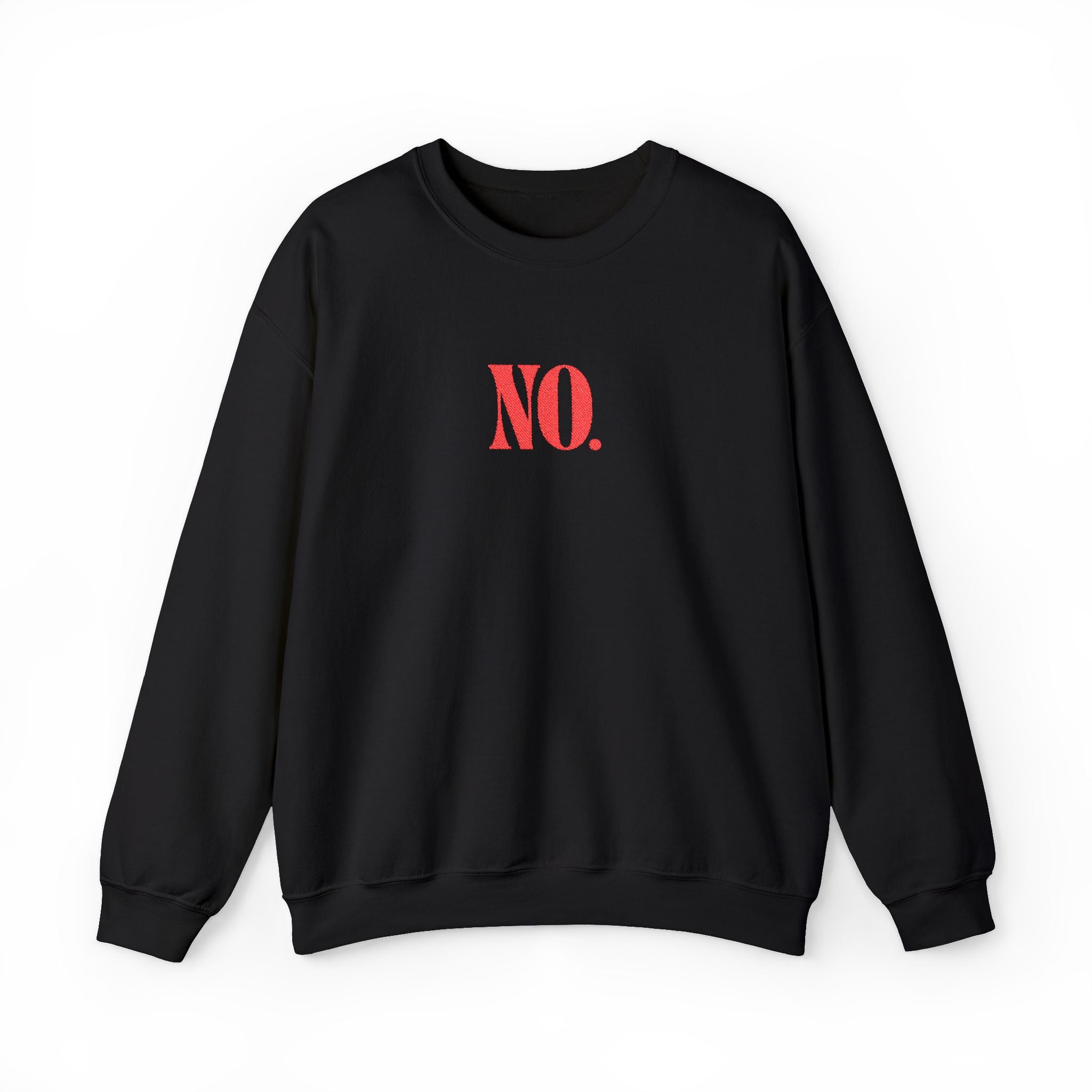 Sweatshirt - NO. (Embroidered Red)