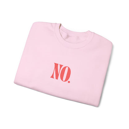 Sweatshirt - NO. (Embroidered Red)