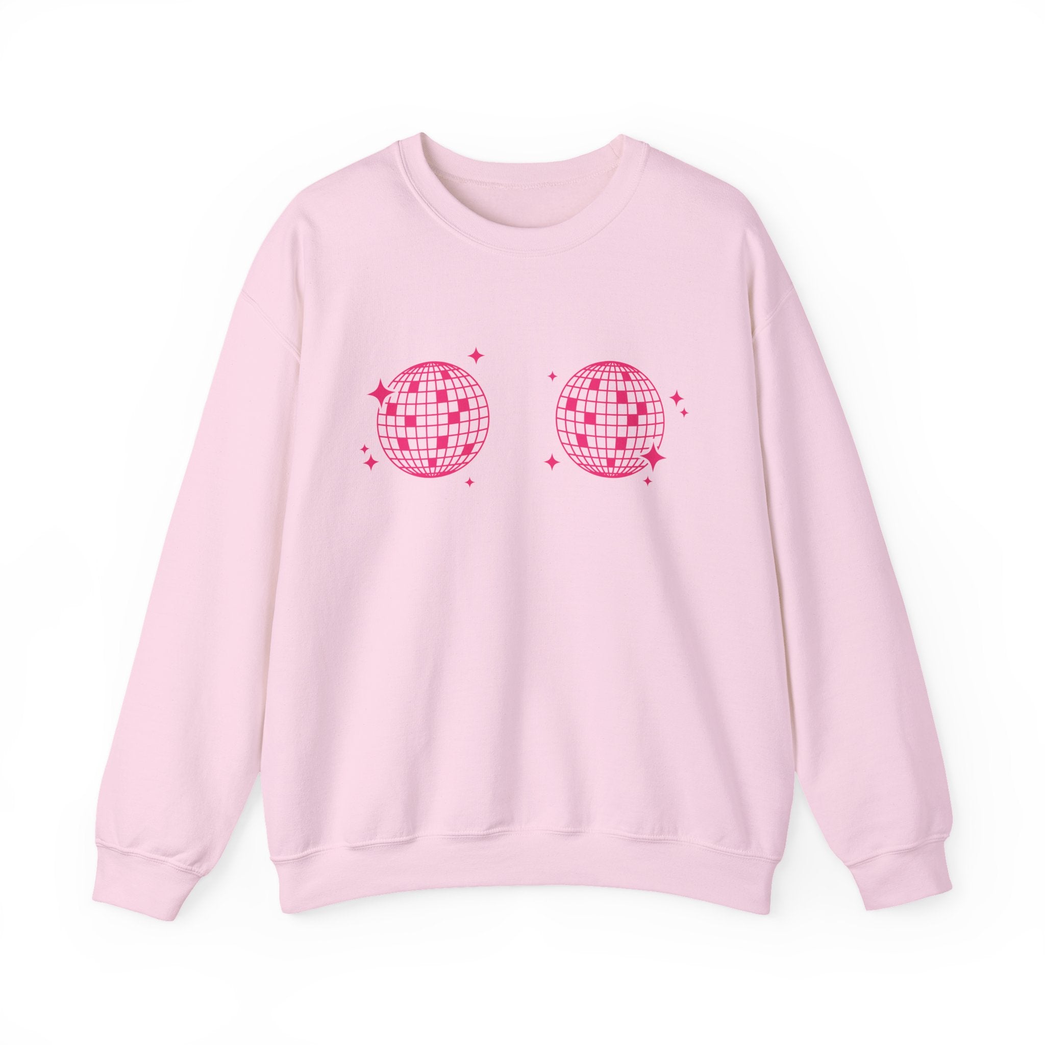 Sweatshirt - Disco Boobs (Dark Pink)