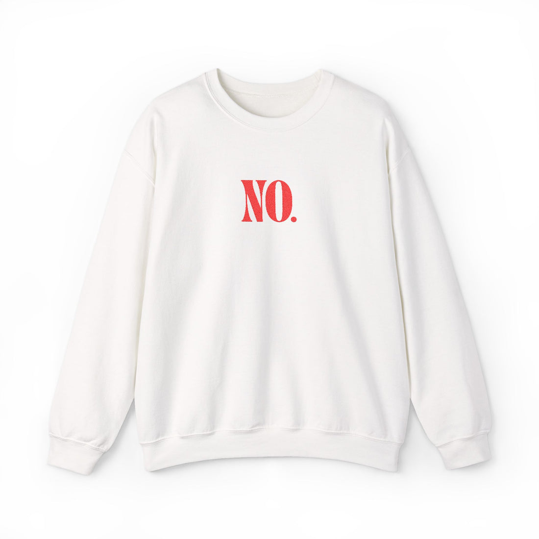 Sweatshirt - NO. (Embroidered Red)