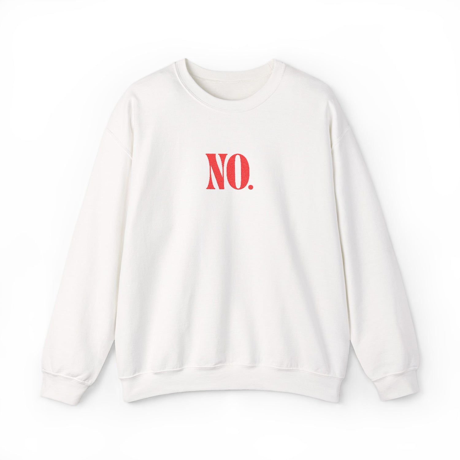 Sweatshirt - NO. (Embroidered Red)