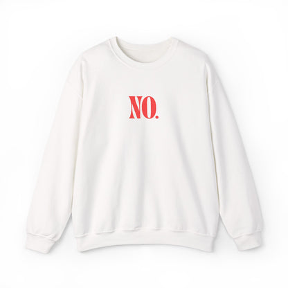 Sweatshirt - NO. (Embroidered Red)
