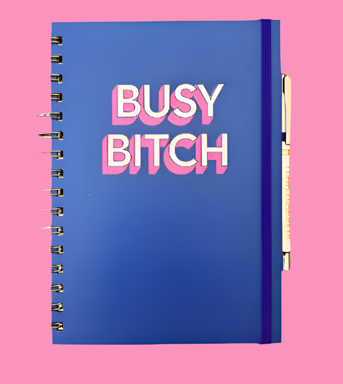 Notebook + Pen Set - Busy Bitch