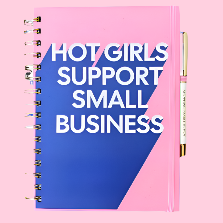 Notebook + Pen Set - Hot Girls Support Small Business