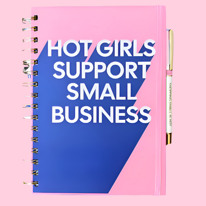Notebook + Pen Set - Hot Girls Support Small Business