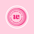 Pink stamp with &