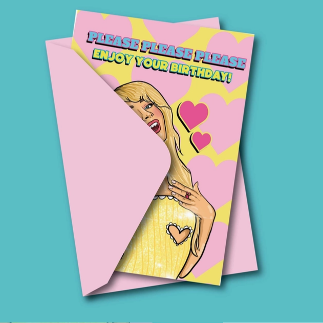 Card - Sabrina Carpenter Please Birthday