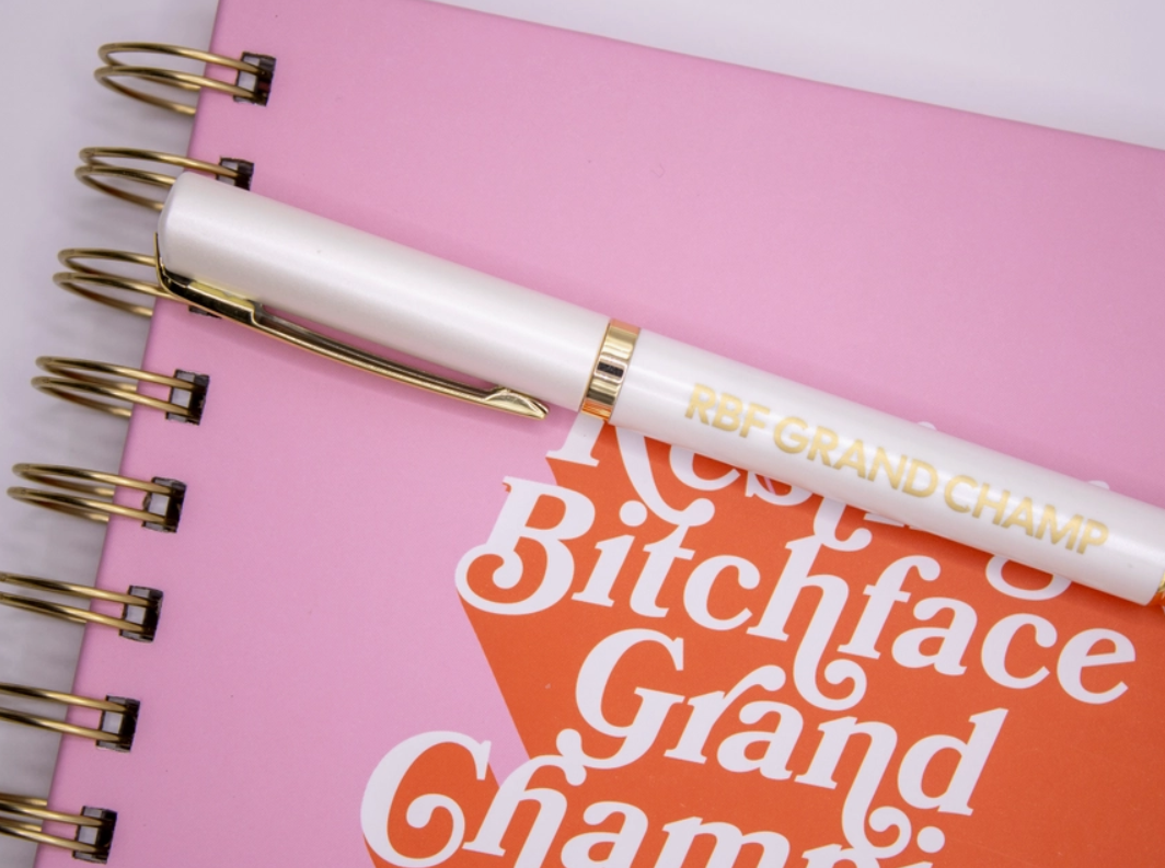 Notebook + Pen Set - Resting Bitch Face Champion