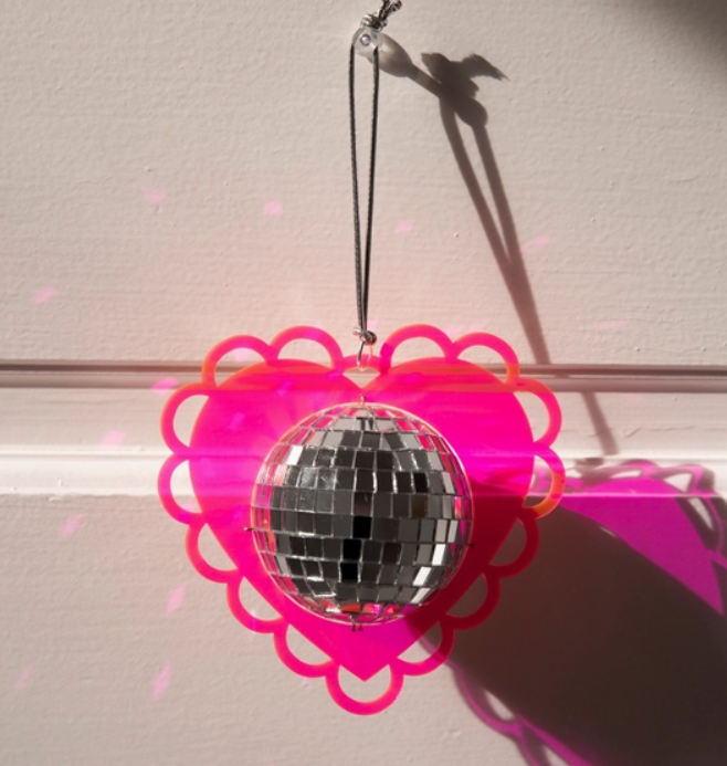 Suncatcher - Scalloped Disco Heart