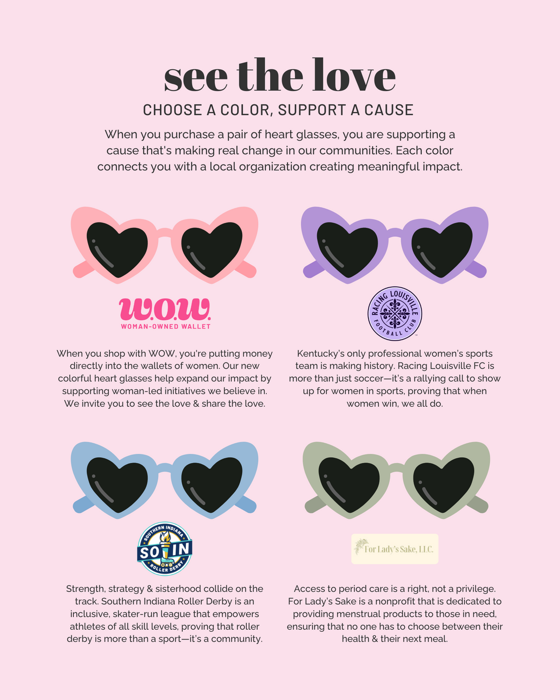Heart Sunglasses - For Lady&