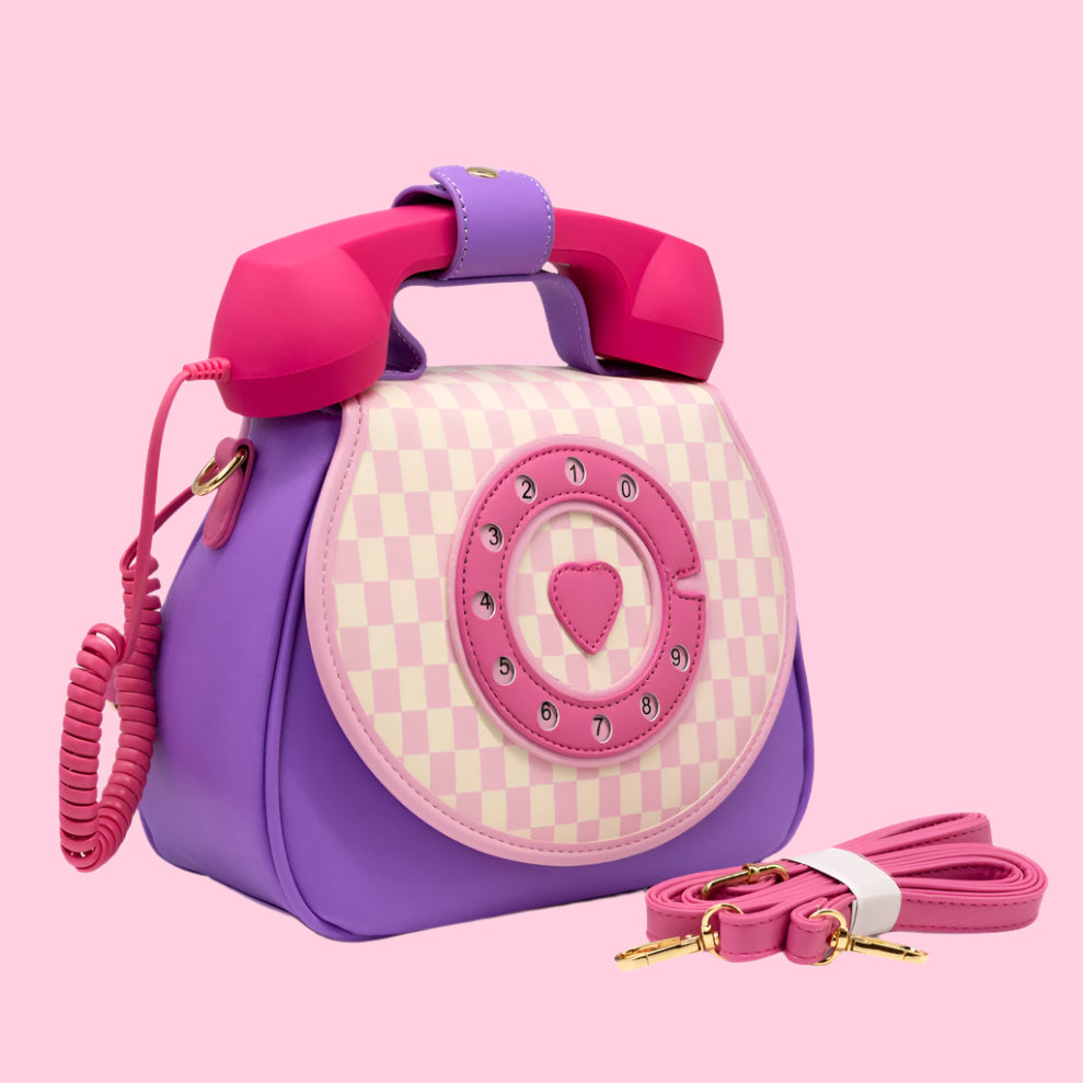 Handbag - Telephone (Pastel Checkerboard)