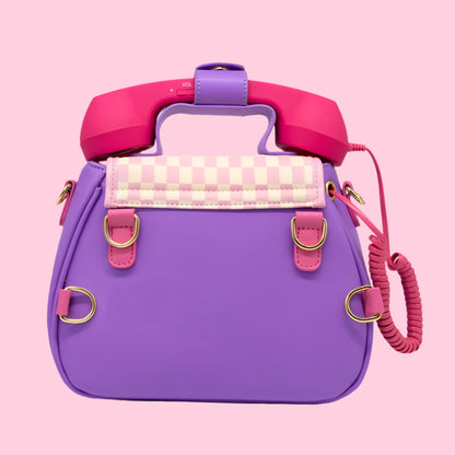 Handbag - Telephone (Pastel Checkerboard)