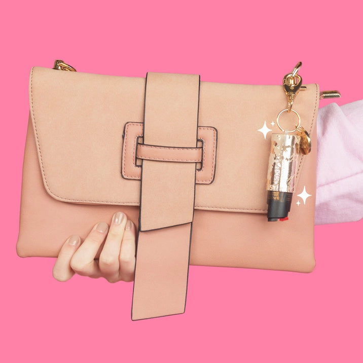 Pepper Spray - Metallic Gold Cowhide Pattern