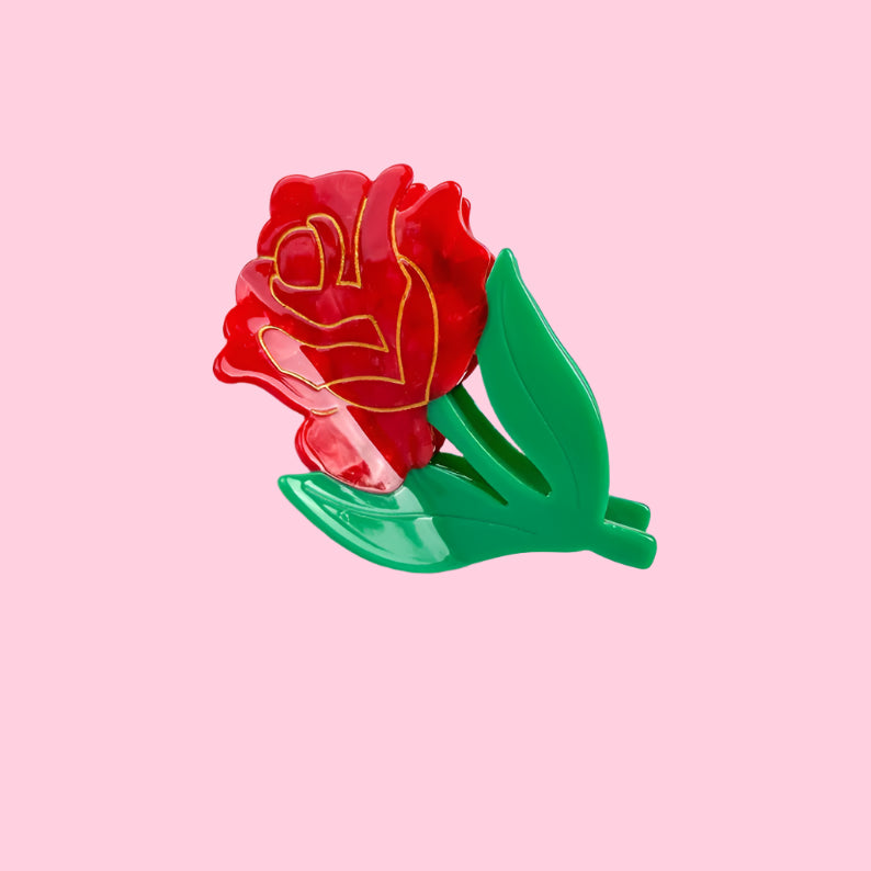 Hair Claw - Rose