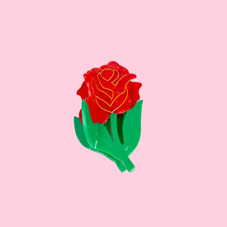 Hair Claw - Rose