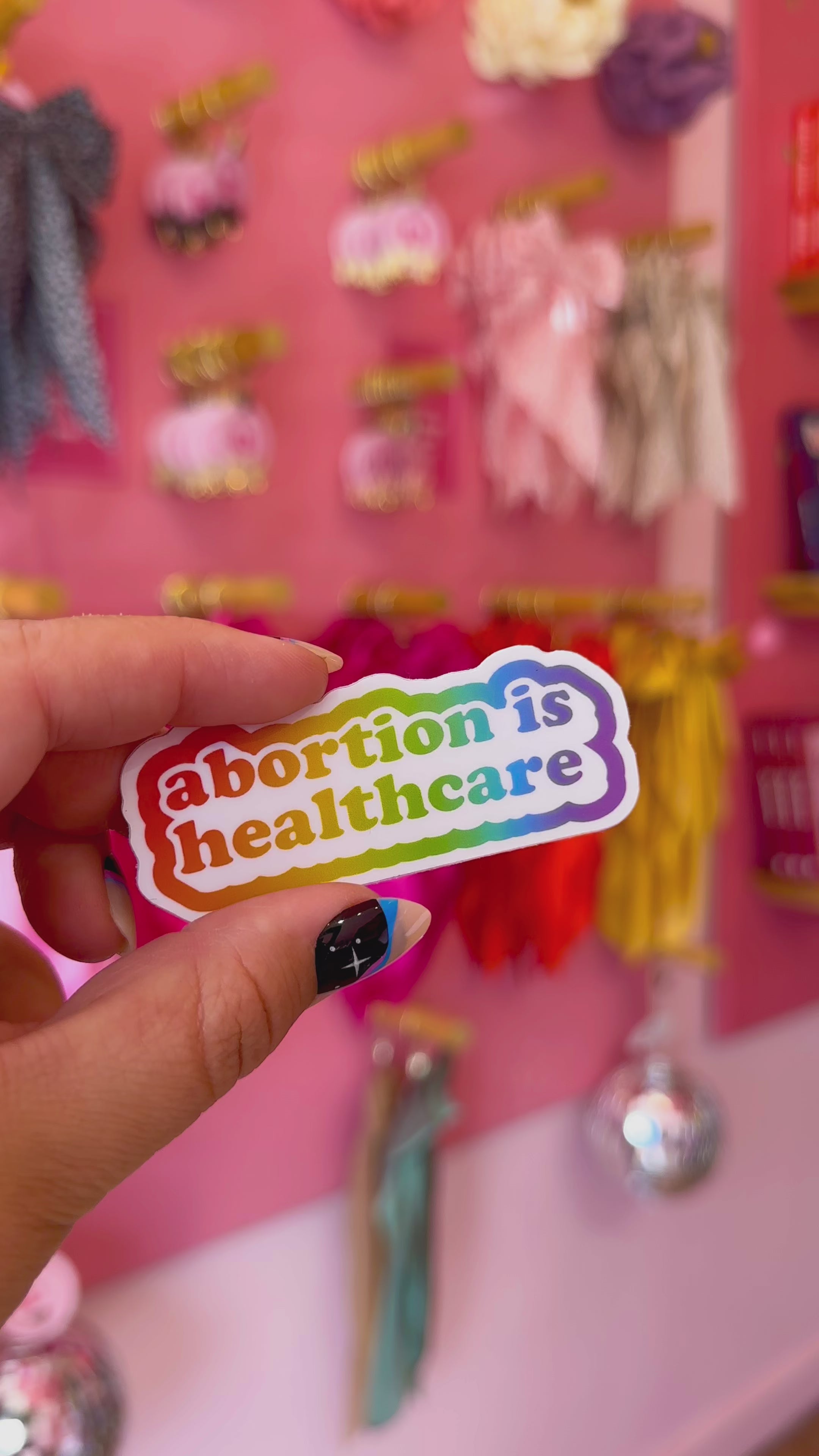 Sticker - Abortion Is Healthcare (Rainbow)