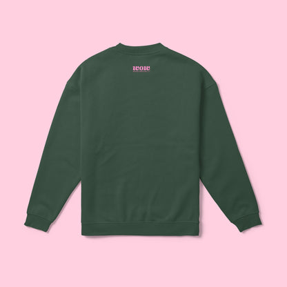 Graphic Sweatshirt - Women Support Women (Green)