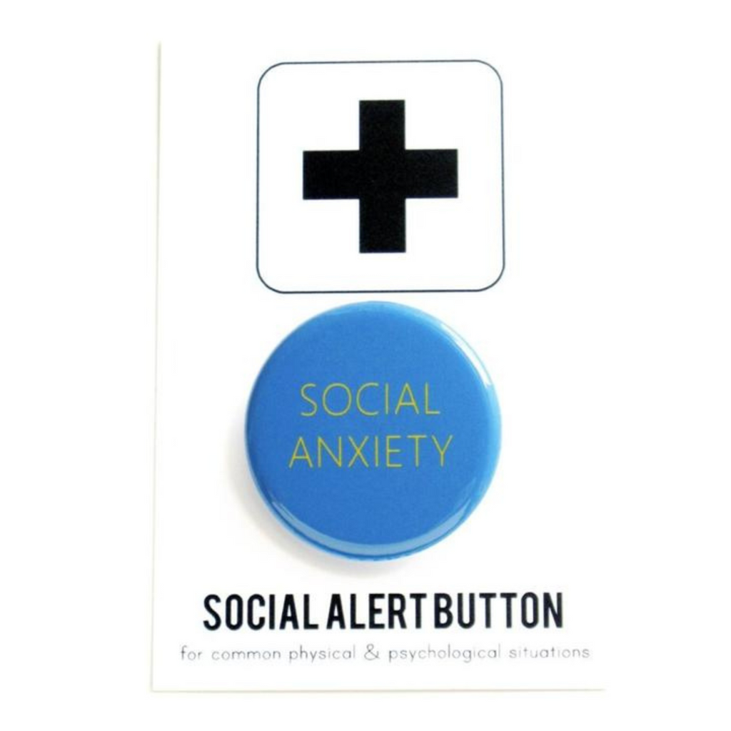 Social Anxiety Button by Word for Word