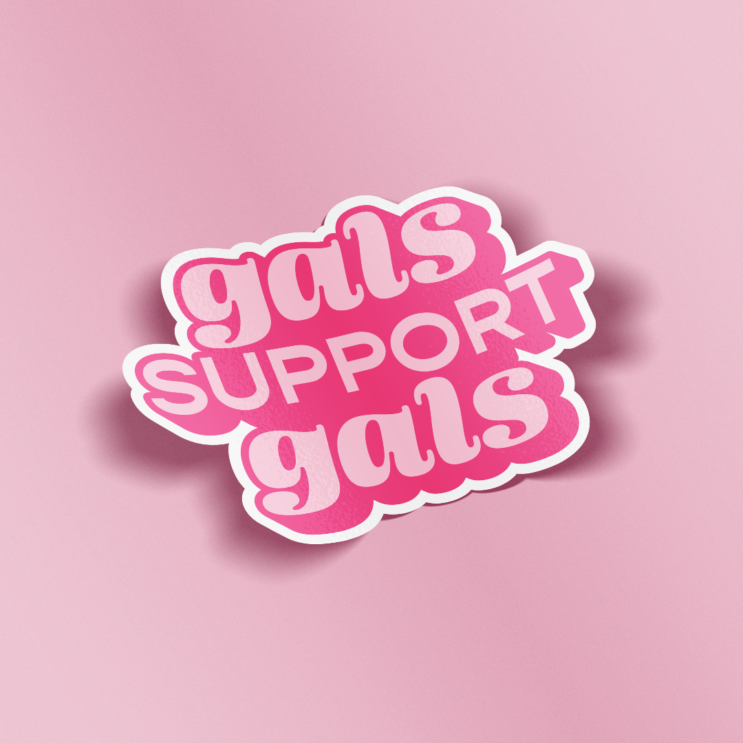 Gal Sticker Card Sticker - Gals Support Gals – Woman-Owned Wallet
