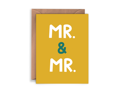 Card - Mr. and Mr.